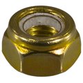 Midwest Fastener Nylon Insert Lock Nut, M8-1.00, Steel, Class 8, Yellow Zinc, 50 PK 51412